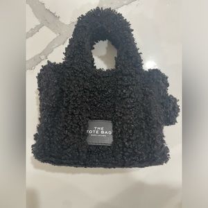 Marc Jacobs Mini Tote Black Sherpa